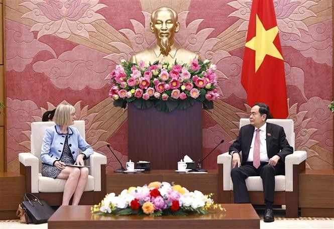 Le président de l'AN Trân Thanh Mân reçoit l'ambassadrice d'Australie au Vietnam Gillian Bird. Photo: VNA