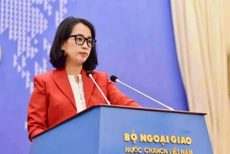 La porte-parole du ministère des Affaires étrangères, Pham Thu Hang. 