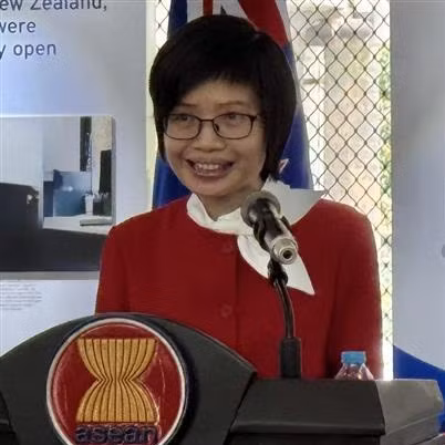 L'ambassadrice Tôn Thi Ngoc Huong, cheffe de la Mission permanente du Vietnam auprès de l'ASEAN. Photo: VNA