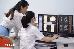 Images tomodensitométriques du patient. Photo fournie par l’Hôpital d’oncologie de Dà Nang 