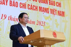 Le Premier ministre Pham Minh Chinh s’exprime lors de l’événement, à Hanoi, le 19 juin. Photo : VNA