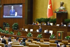 Le ministre de l’Éducation et de la Formation, Nguyên Kim Son devant l’Assemblée nationale. Photo : VNA