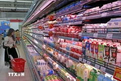 Une offre abondante de marchandises, ainsi que des programmes promotionnels dans les supermarchés, contribuent à réduire la pression inflationniste. Photo : VNA