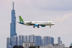 Bamboo Airways arrivent en tête en termes de l'OTP. Photo : HNM