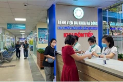 Patients à l’Hôpital général de Hà Dông, à Hanoi. Photo : Facebook de l’Hôpital général de Hà Dông