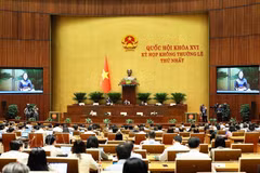Vue d'ensemble de la première session extraordinaire de l’Assemblée nationale de la 16e législature. Photo : VNA