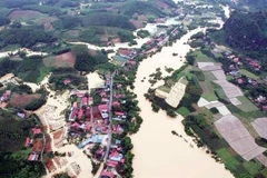 De fortes inondations ont frappé le district de Bac Son, province de Lang Son, le 23 juin. Photo : VNA