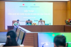 Colloque sur les nouvelles technologies de surveillance et d’alerte précoce des catastrophes organisé le 18 mars par le ministère de l’Agriculture et de l’Environnement. Photo : TT/CVN