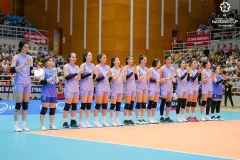 L’équipe féminine vietnamienne de volley-ball en pleine forme à la Coupe des Nations de l’AVC. Photo : Fédération vietnamienne de volley-ball