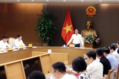 Le vice-Premier ministre Bui Thanh Son préside la première réunion du comité directeur pour l’ouverture à la signature de la Convention des Nations Unies contre la cybercriminalité et les événements connexes au Vietnam, le 13 octobre. Photo : VNA