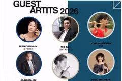 Les grands noms de la flûte au Festival international de flûte du Vietnam. Photo: instagram.com