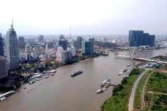 De décembre 2024 au début février 2025, la situation d'intrusion saline sur les rivières, canaux et ruisseaux de Hô Chi Minh-Ville a montré une tendance à l'aggravation. Photo : VNA