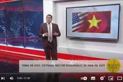 Capture d’écran du programme « Vietnam – Moteur économique de l’Asie en 2025 » sur chaîne de télévision cubaine Cubavisión Internacional. Photo: VNA