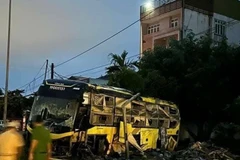 Les circonstances de l'accident, survenu le 25 juillet vers 2 heures du matin, ne sont pour le moment pas connues. Photo: VNA
