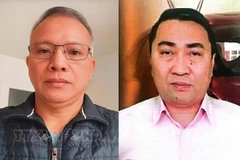 Lê Trung Khoa (à droite) et Nguyên Van Dài. Photo : VNA