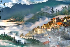 Sapa, dans la province de Lao Cai, est une perle qui se cache dans les nuages et qui, sous le soleil, dévoile sa beauté éblouissante. 