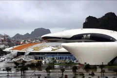 Le Palais de planification, foires et expositions de la province de Quang Ninh, dévasté par le typhon Yagi, en septembre 2024. Photo : VNA