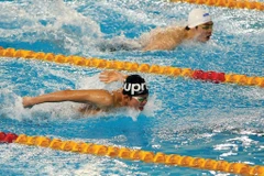 Épreuve de papillon au Championnat national de natation en petit bassin (25m) 2025 disputé en mars dernier dans la ville de Huê (Centre). Photo : CTV/CVN