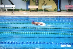La natation est l’une des premières compétitions du tournoi. Photo : tuoitre.vn