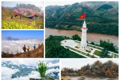 Le fleuve Rouge entre au Vietnam par la province de Lào Cai et écrit son histoire. Photo: baodantoc.vn