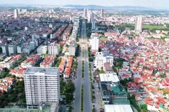 Vue aérienne d’un quartier central de la ville de Bac Ninh. Photo : CTV
