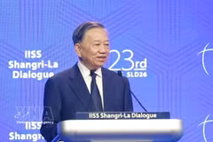 Le secrétaire général du Comité central du Parti communiste du Vietnam (PCV) et président de la République, Tô Lâm, lors du 23e Dialogue de Shangri-La. Photo: VNA