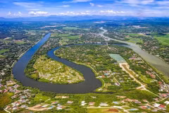 Une vision de la nature de Phong Diên, dans la ville de Huê. Photo : Réserve naturelle de Phong Diên