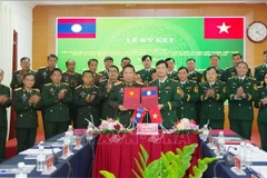 Les délégués participant à la réunion, à Diên Biên, le 17 décembre. Photo : VNA 