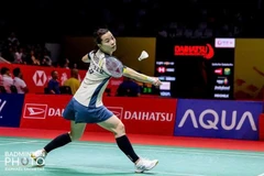 La badiste n°1 vietnamienne Nguyên Thuy Linh n'ira pas plus loin aux Championnats du monde de badminton 2025 en France. Photo : BadmintonPhoto