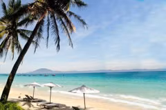 La plage de Dôc Lêt, dans la province de Khanh Hoa (Centre). Photo : TT