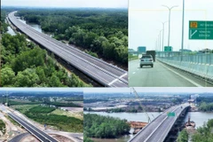 Tronçons de l’autoroute Bên Luc - Long Thành à Dông Nai. Photo : VNA