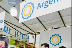 Le stand culinaire de l'ambassade d'Argentine au Vietnam, lors du Festival international de la gastronomie 2024, a attiré de nombreux visiteurs. Source : ambassade d'Argentine au Vietnam