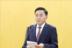 Le membre du Politburo et membre permanent du Secrétariat du Comité central du Parti, Trân Câm Tu. Photo: VNA