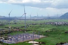 Un parc éolien dans le district de Thuân Bac, province de Ninh Thuân. Photo: VNA