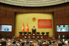Le secrétaire général Tô Lâm lors de la Conférence nationale pour diffuser et mettre en œuvre la résolution n°66-NQ/TW et la résolution n°68-NQ/TW du Politburo. Photo: VNA