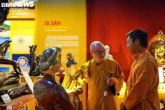 À l’occasion de la Journée du Vesak 2025 des Nations Unies qui débute à Hô Chi Minh-Ville (Sud), la Sangha bouddhiste du Vietnam organise une exposition présentant la culture bouddhiste vietnamienne. Photo: VTC