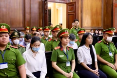 Le procès en appel de l’affaire de Xuyen Viet Oil devant le Tribunal populaire supérieur de Hô Chi Minh-Ville, le 6 mai. Photo: VNA