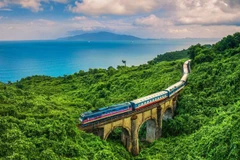 Ce n'est qu'après avoir pris place à bord du train de Thong Nhat, traversant chaque gare du pays, que l'on peut véritablement saisir la beauté du Vietnam. Photo : cafef.vn