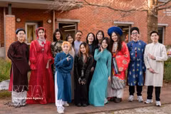 Des étudiants vietnamiens à l’université Curtin, l’institution d’éducation supérieure la plus importante de l’État d'Australie-Occidentale. Photo diffusée par la VNA