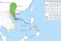 Trajectoire du typhon Maysak, à 14h00 le 3 juillet 2026. Source : NCHMF