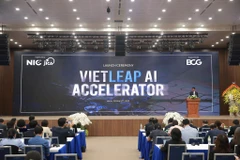 Lancement du programme d’accélération des startups en IA au Vietnam – VietLeap AI Accelerator, à Hanoi, le 2 octobre. Photo : NIC