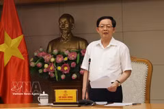 Le vice-Premier ministre Hô Quôc Dung s’exprime lors de la première réunion du groupe de travail gouvernemental sur le développement des technologies stratégiques, à Hanoi, le 4 juin. Photo : VNA