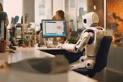 Les experts de l’OIT soulignent que l’essor rapide de l’IA recèle des opportunités pour de nombreux travailleurs, à condition que dans les métiers exposés à la nouvelle technologie les compétences soient rapidement adaptées à travers la formation continue. Photo: tinnhanhchungkhoan.vn