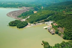 Vue panoramique du projet de centrale hydroélectrique d'Ialy, dans la province vietnamienne de Gia Lai. Photo : ambassade de France au Vietnam