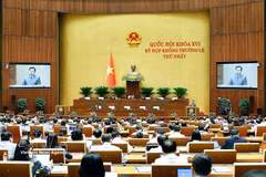 Première session extraordinaire de l’Assemblée nationale de la 16e législature. Photo : VNA
