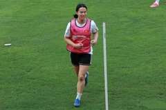Nguyên Hoàng Nam Mi est la première joueuse vietnamienne résidant à l’étranger sélectionnée en équipe nationale. Photo : VFF