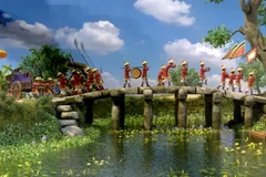 Une scène du film "Petit érudit Quỳnh : La légende de Kim Nguu". Photo : TH