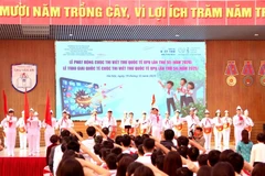 Vue d’ensemble de la cérémonie de lancement de la 55e édition du concours, à l’École secondaire Chu Van An, à Hanoi, le 19 décembre. Photo : VGP