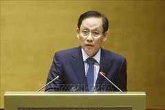 L’Assemblée nationale adopte la loi modifiant et complétant certaines dispositions de la loi sur les traités internationaux. Photo : VNA