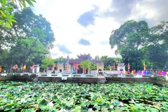 Maison communale et temple de Binh Dà, commune de Binh Minh, Hanoï. Photo: VTC News